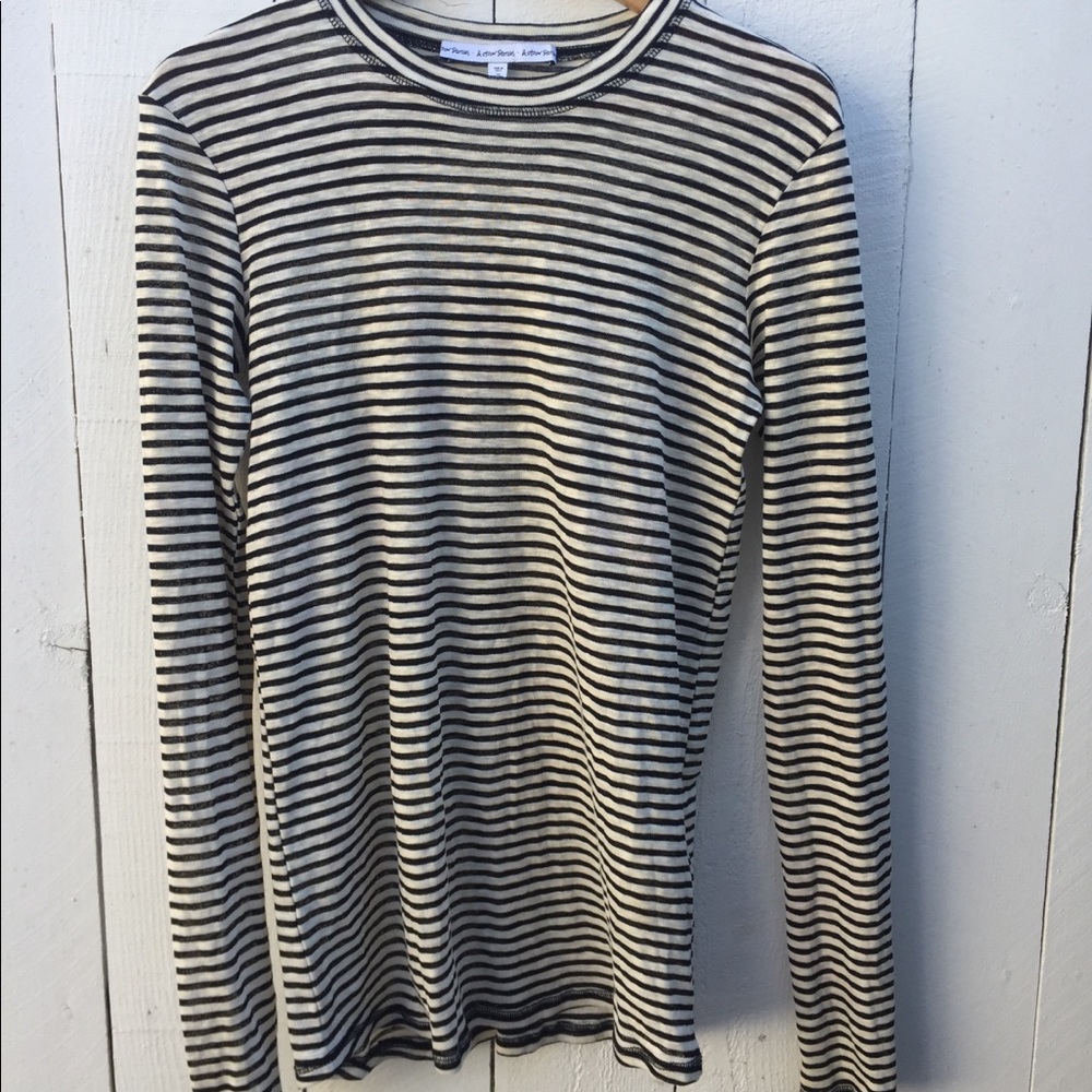 & Other Stories Striped cotton blend top